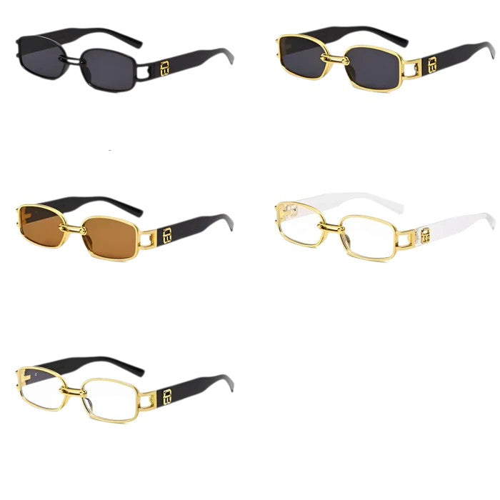 Dante | Lille rechteckige Sonnenbrille im Vintage-Punk-Stil