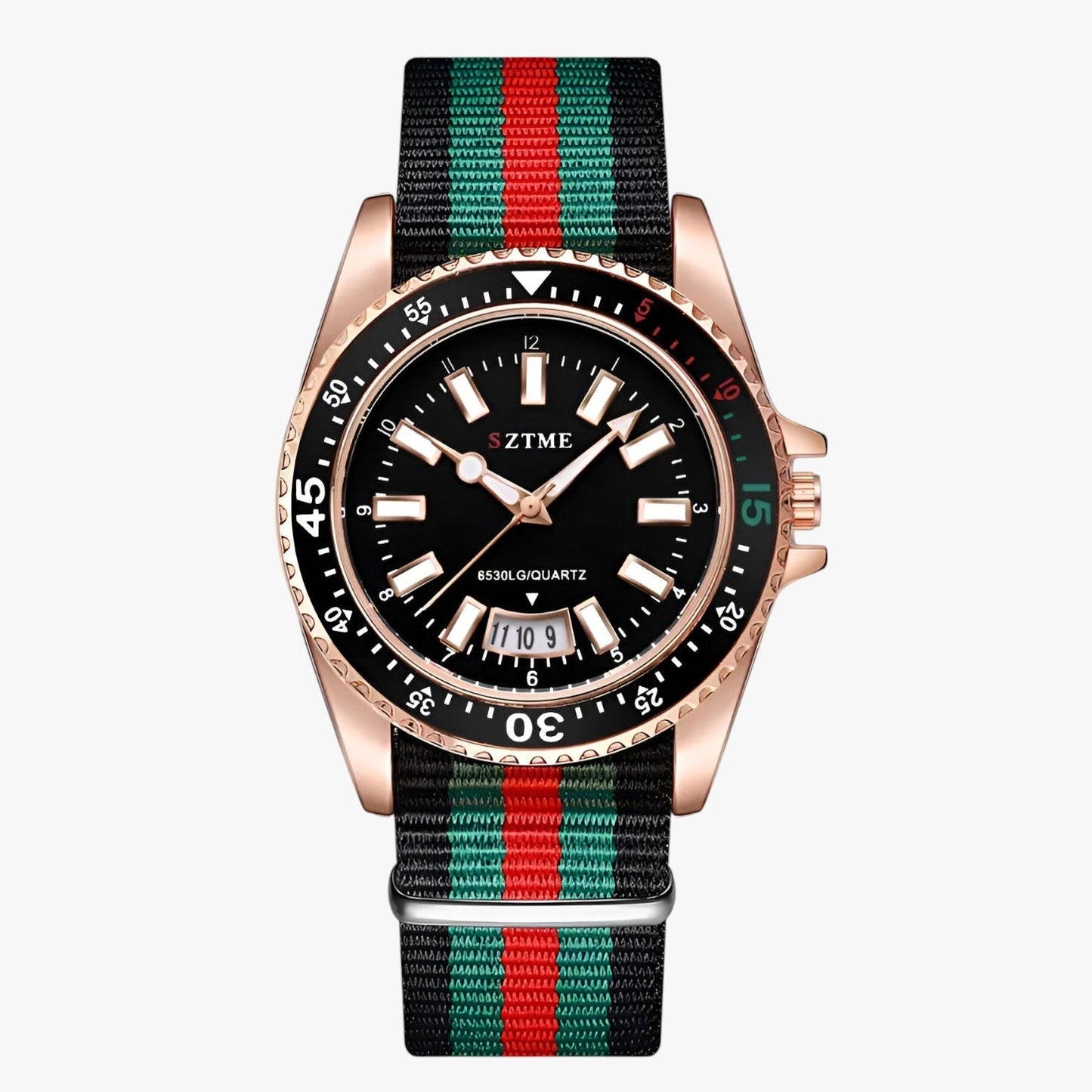 Lincoln | Elegante Uhr mit Nylonarmband und Nachtbeleuchtung