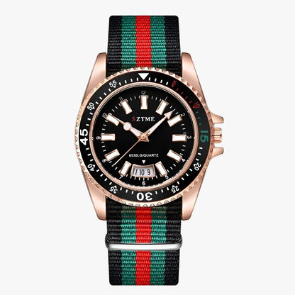 Lincoln | Elegante Uhr mit Nylonarmband und Nachtbeleuchtung