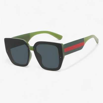 Roco | Retro multicolour polygonale Sonnenbrille für Damen