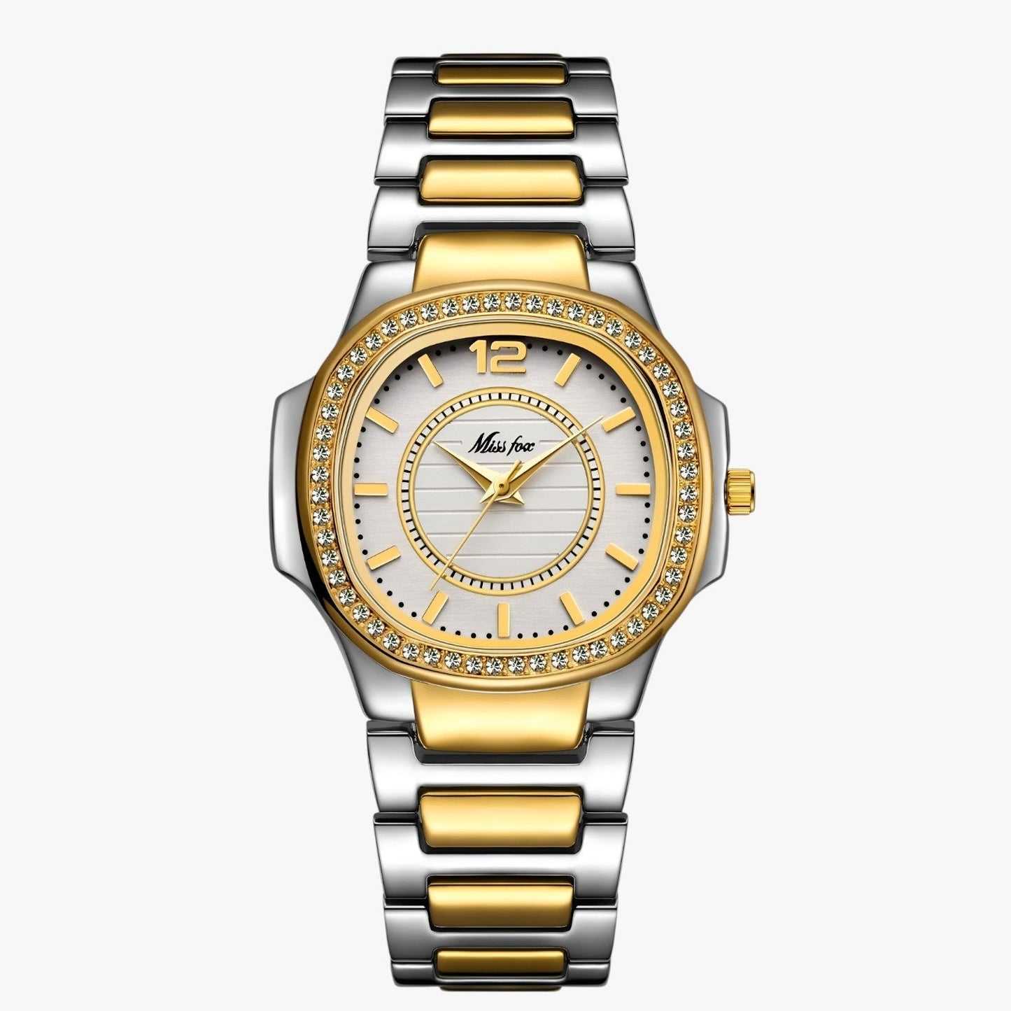 Gwen | Elegante wasserdichte Uhr mit Diamanten