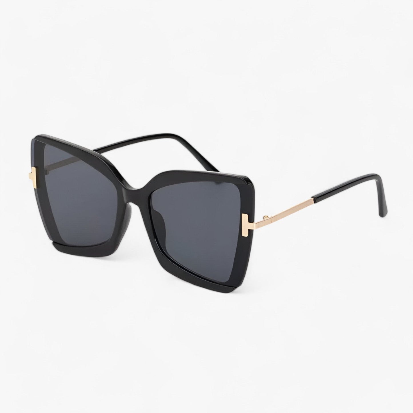 Andrea | Katzenaugen-Sonnenbrille mit T-Rahmen - gewagter Stil, lebendige Farben