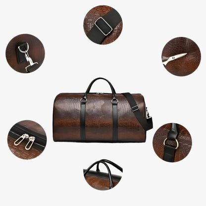 Archie | Robuste und geräumige Reisetasche aus Leder