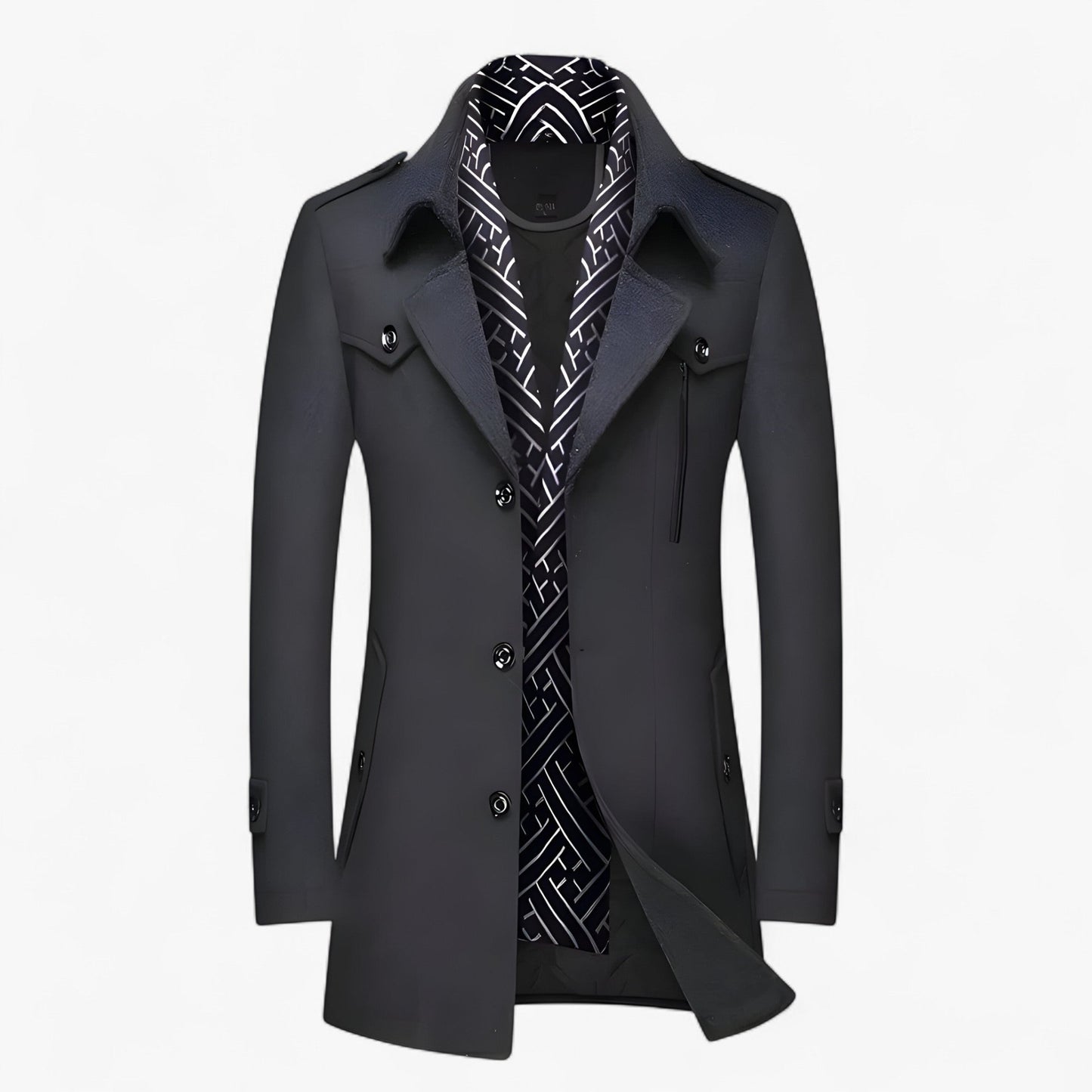 King | Mittellanger Wollmantel