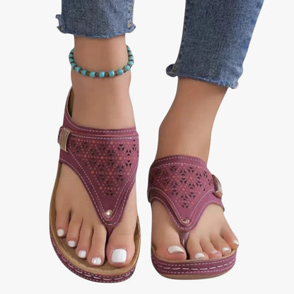 Julia | Damen Orthopädische Sandalen Weich, Rutschfest und mit Sommerabsatz