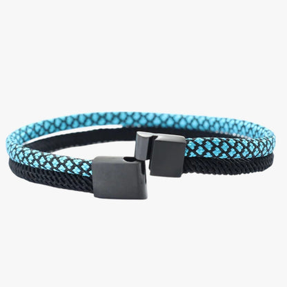 Devin | Zweifarbiges Paracord-Armband mit Magnetverschluss