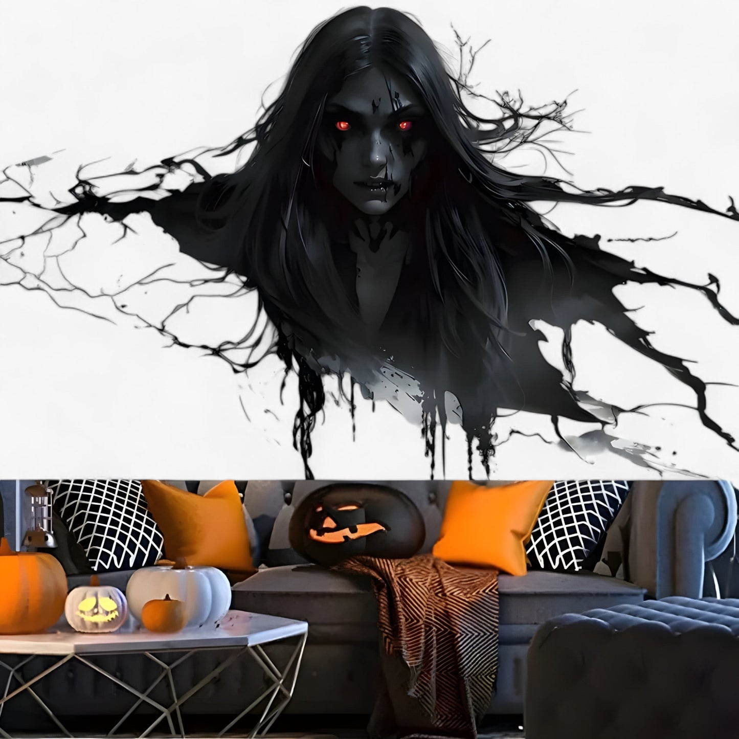 Horrifik Zombie Hintergrundstoff - Perfekt für Partys und Fotografie-Zubehör