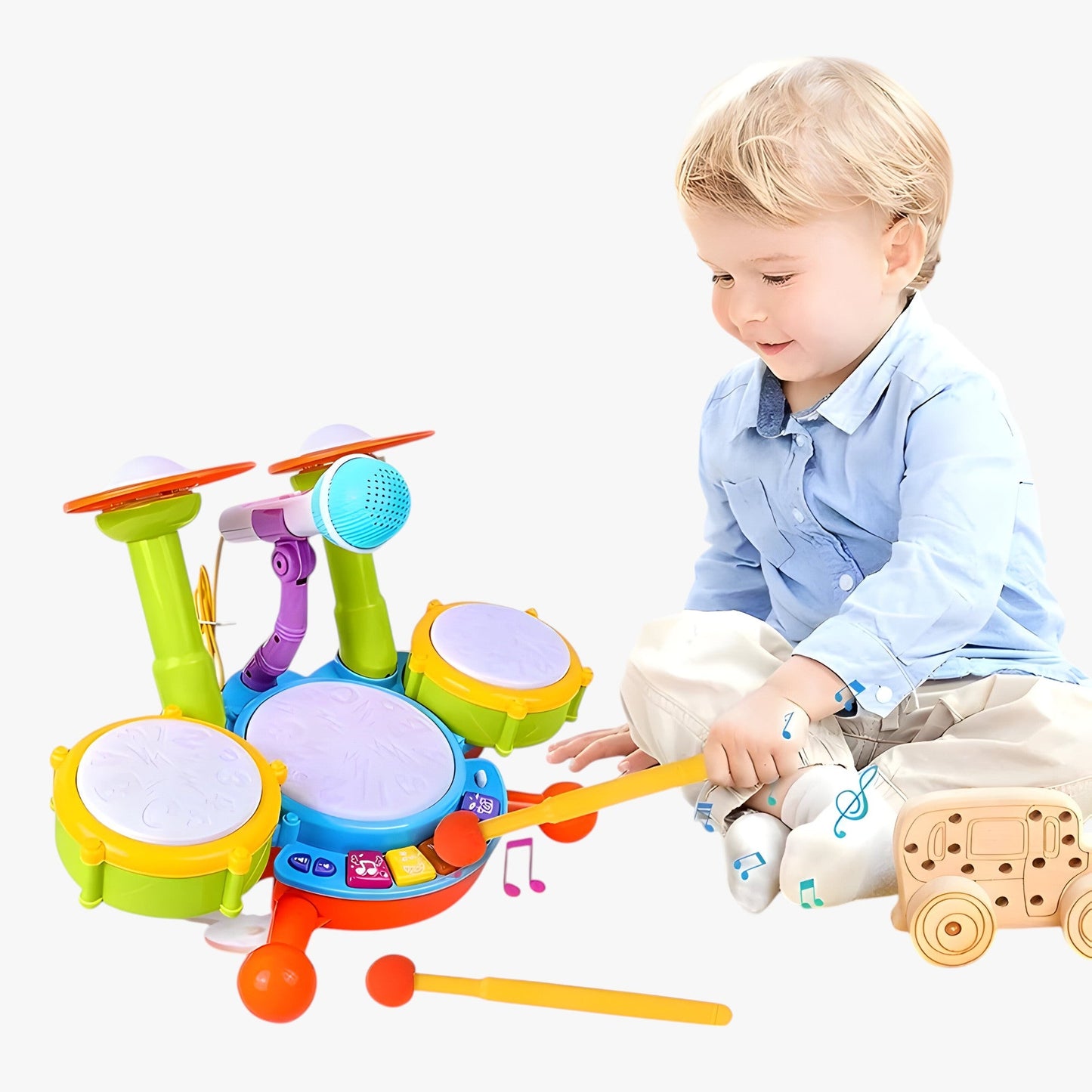 Kayden | Bildungstrummset für Kleinkinder – Musik & Spaß in Einem