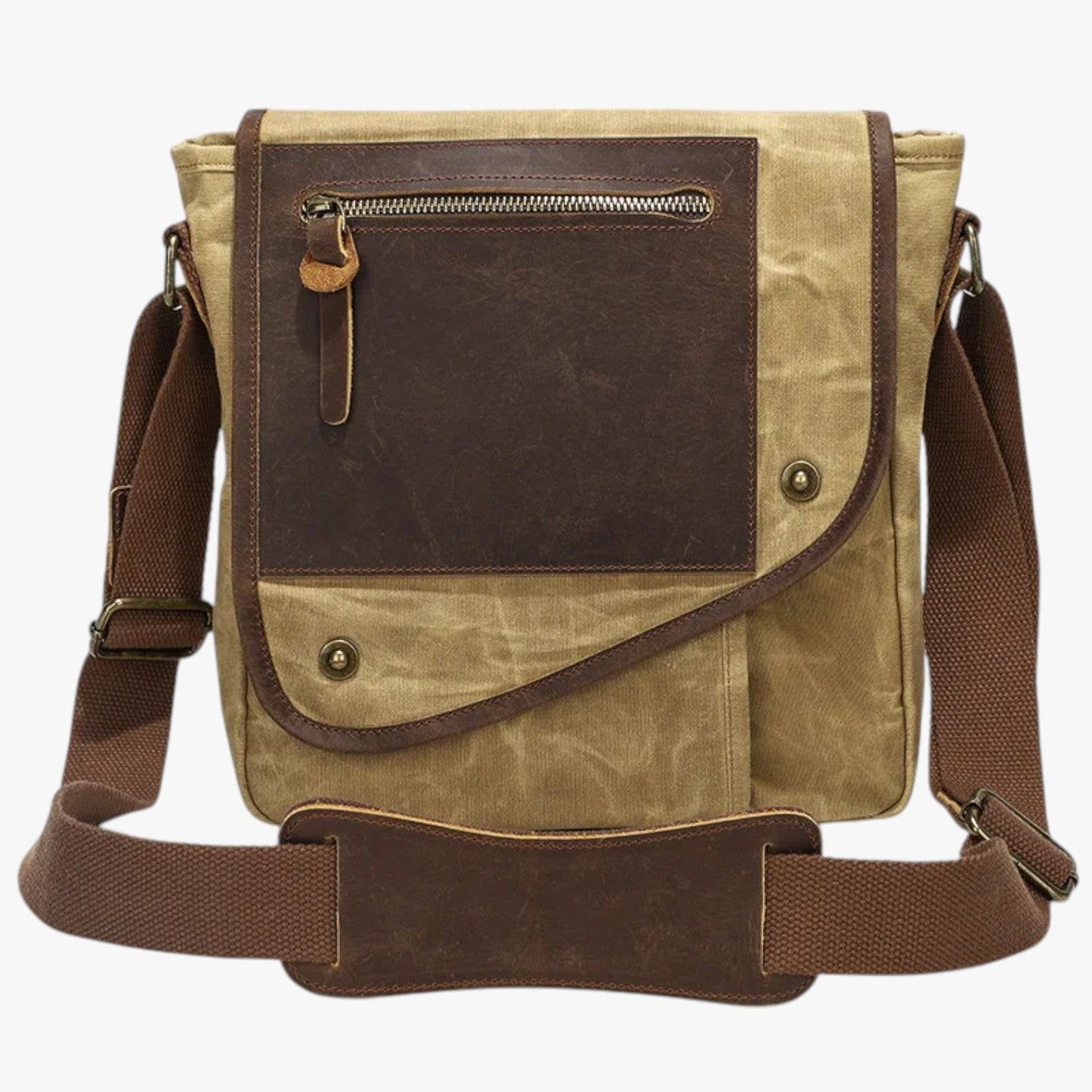 Alex | Vintage RFID-geschützte und wasserdichte Schultertasche