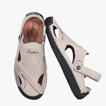 Owen | Herren-Sommersandalen - Atmungsaktives Leder und rutschfeste Sohle für einen stilvollen Akzent