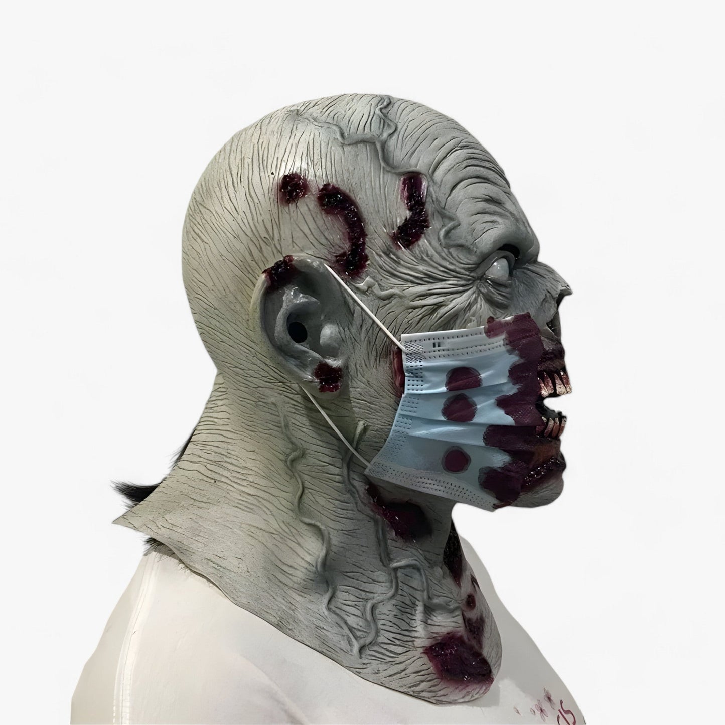 Masque de Zombie en Gaze - Accessoire Effrayant pour Cosplay d'Halloween