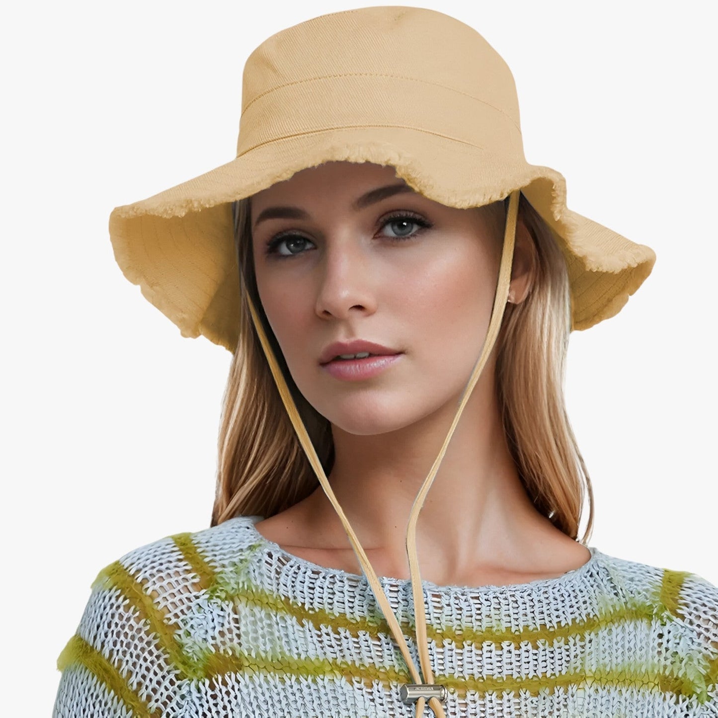 Nadine | Damen Denim Hut - Sonnenschutz, Verstellbar und Perfekt für Draußen