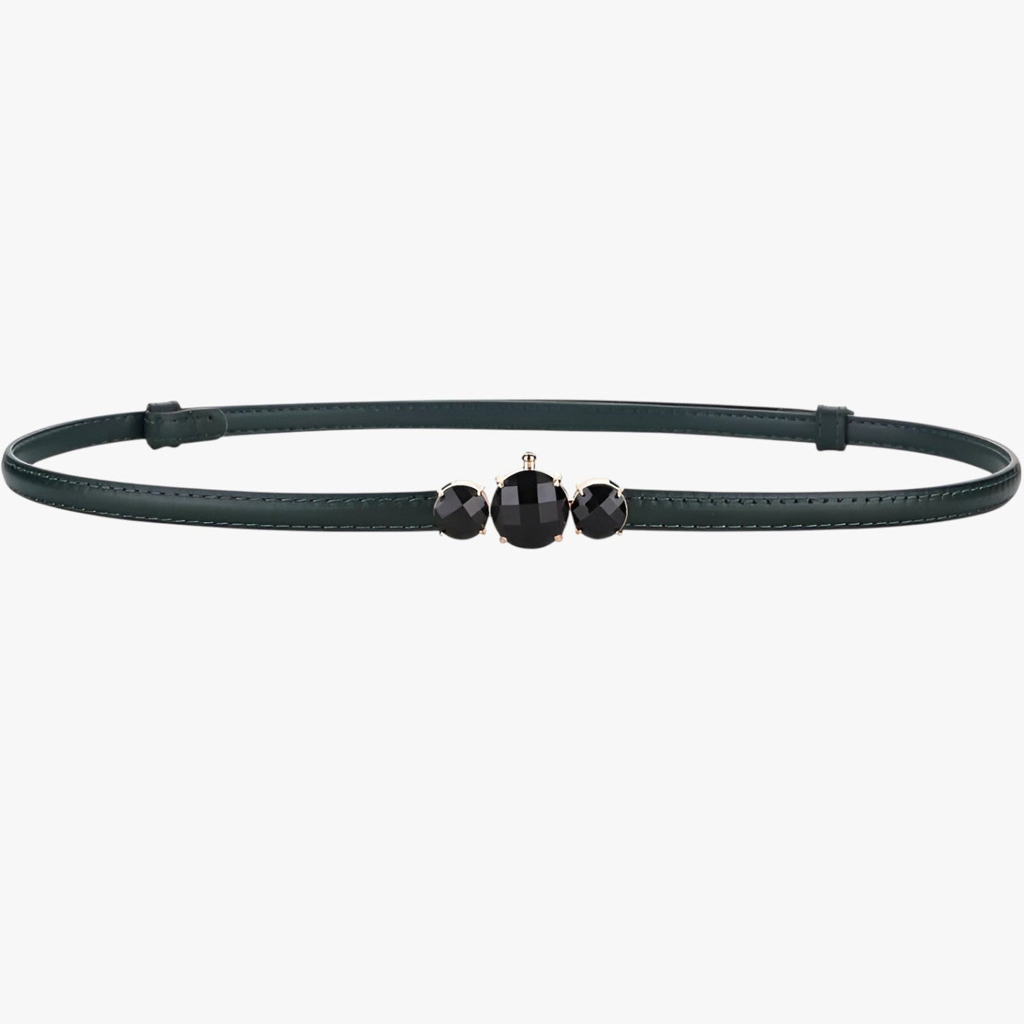 Caesy | Schmale Taille aus echtem Leder - Verstellbare Eleganz