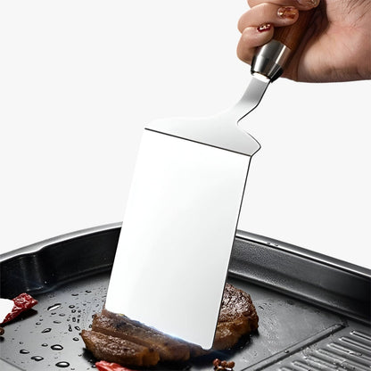 Rowyn | Robuste Grillspatel mit Holzgriff