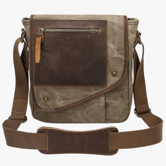 Alex | Vintage RFID-geschützte und wasserdichte Schultertasche