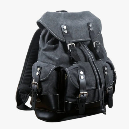 Conor | Rucksack für Trekking aus Stoff und Leder mit Großem Fassungsvermögen