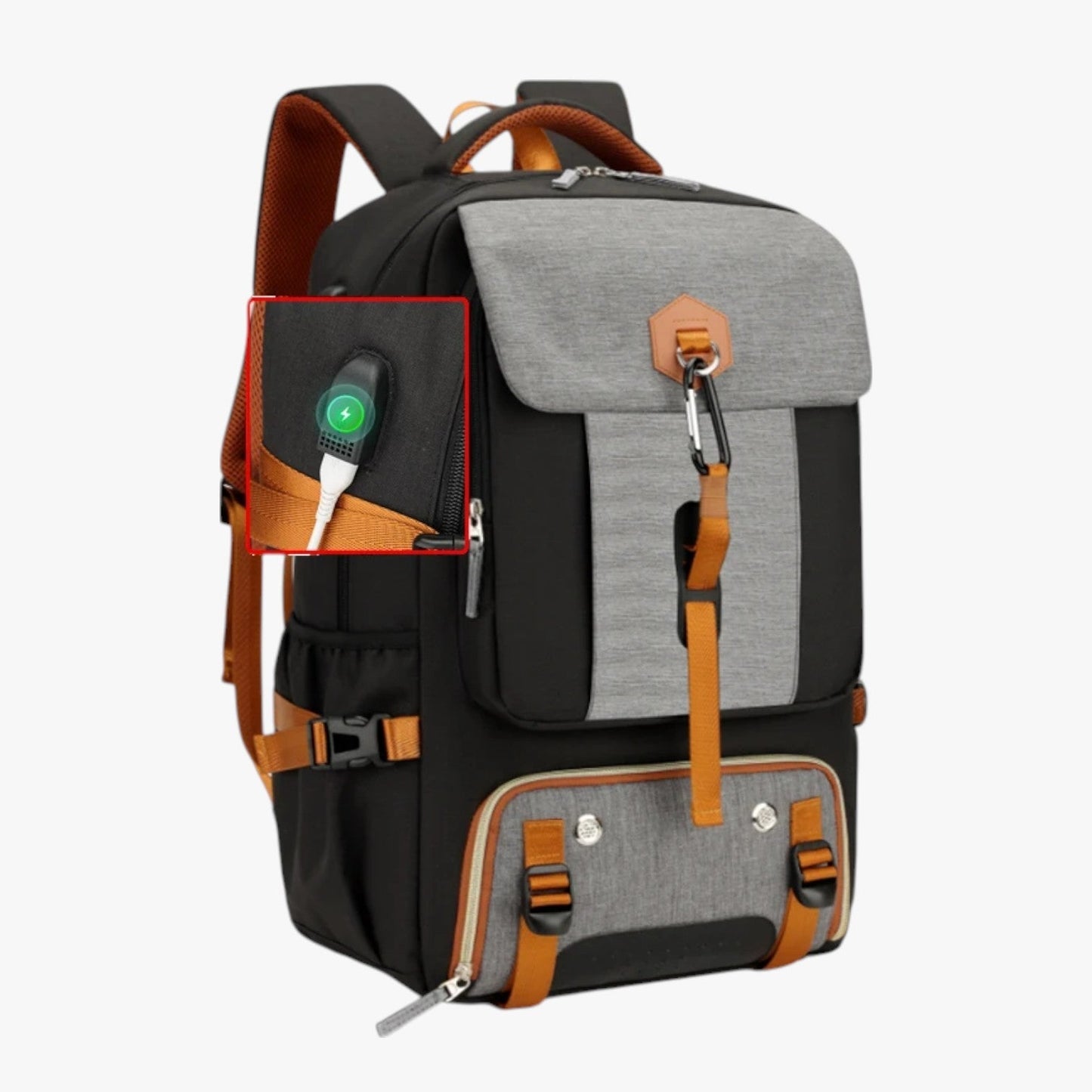 Antonio | Großkapazitärer, wasserdichter und vielseitiger Herrenschultertasche für Reisen und Studium