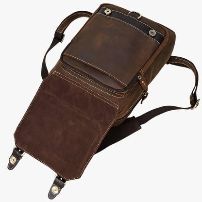 Jake | Vintage Leder Rucksack mit doppeltem Gebrauch