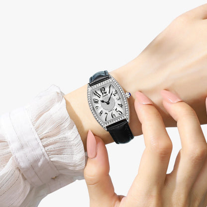 Seraphina | Eleganter Damenarmbanduhr LIGE Sunkta Quarz, Leder, Wasserdicht