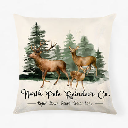 Frostig | Weihnachtskissenbezug aus Leinen – festliche und gemütliche Dekoration für Zuhause