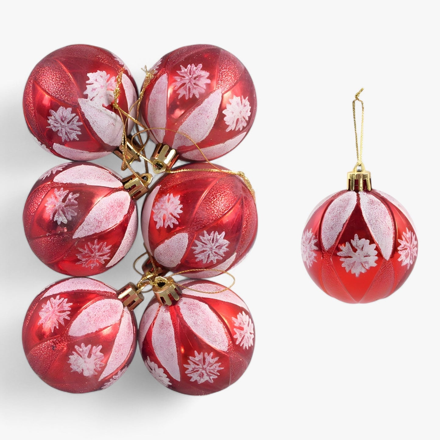 Weihnachten | 6 Stück Weihnachtskugeln – ideale Dekorationen für den Baum