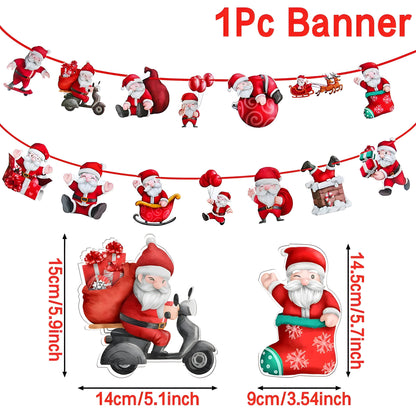 MerryBanner | Weihnachtsbanner-Girlande – verleihen Sie Ihrem Zuhause eine festliche Note