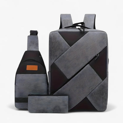 Evan | Set 3 in 1 mit Rucksack und passenden Accessoires