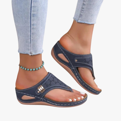 Julia | Damen Orthopädische Sandalen Weich, Rutschfest und mit Sommerabsatz