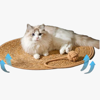 Desiree | Kratzmatte aus Stroh für Katzen, praktisch und einfach zu verwenden