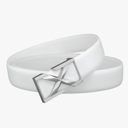 Luke | Herren-Gürtel mit X-Schnalle, luxuriöser Casual-Stil für Jugendliche