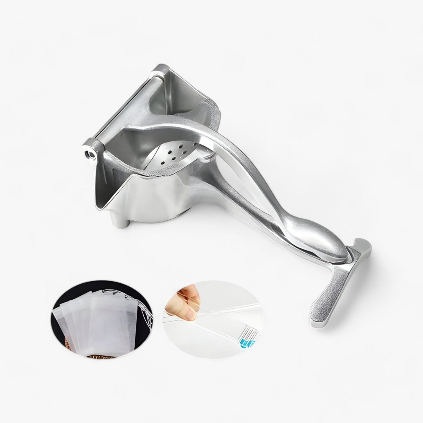 CitrusPro | Set Entsafter - Manuelle Presse aus Aluminiumlegierung für Zitrusfrüchte & Granaten