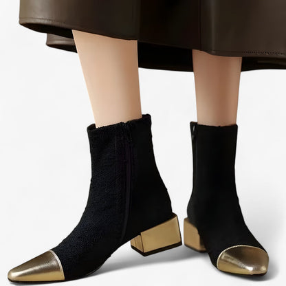 Selene | Elegante Stiefeletten mit dünnem Absatz und spitzer Zehenpartie