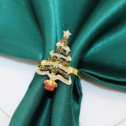 Urlaubs-Eleganz | 6 Weihnachtsserviettenringe mit Tannenzapfen - Perfekt