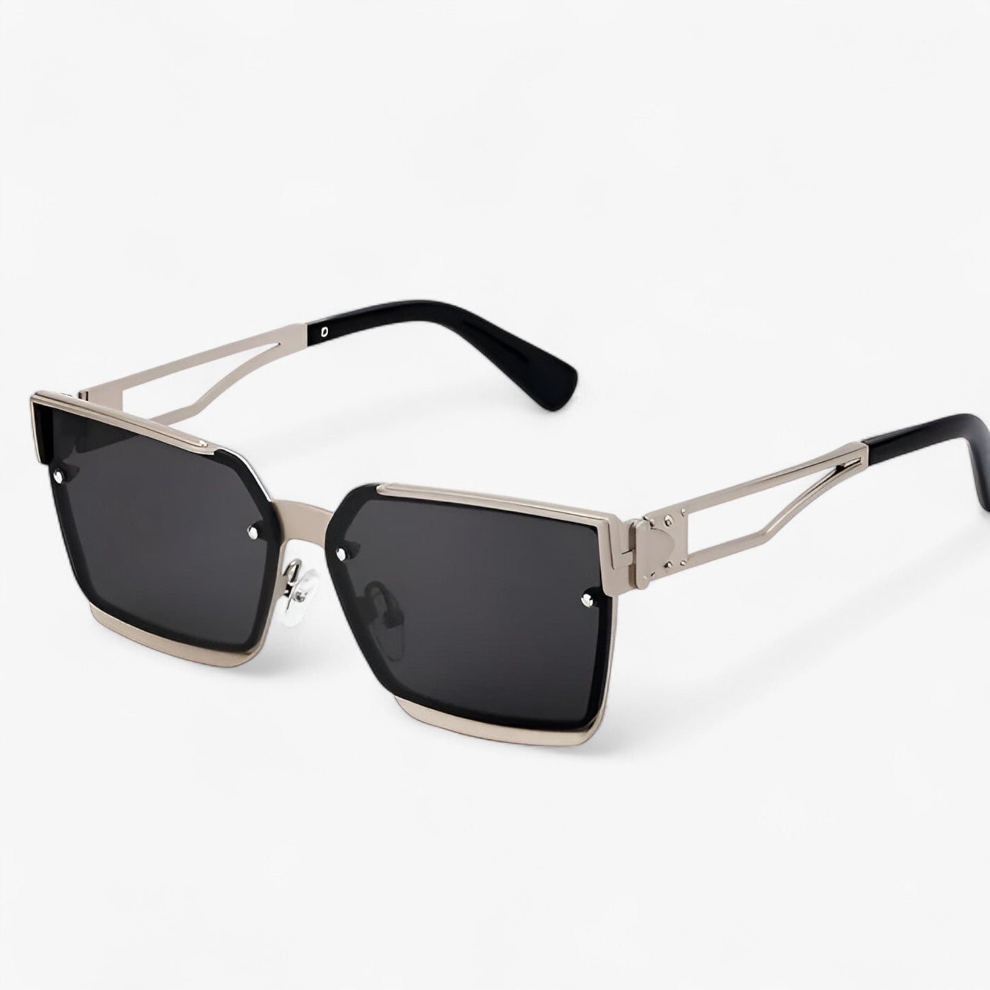 Gregorius | Vintage Punk Quadratische Metallrahmen Sonnenbrille