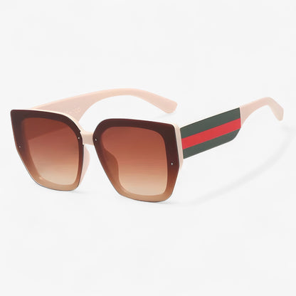Roco | Retro multicolour polygonale Sonnenbrille für Damen