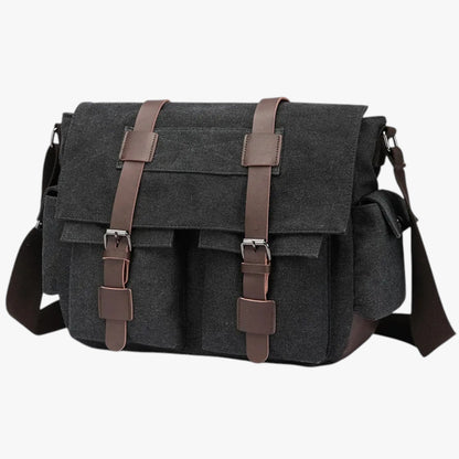 Harlan | Vintage Ledertasche für Männer mit Schultergurt