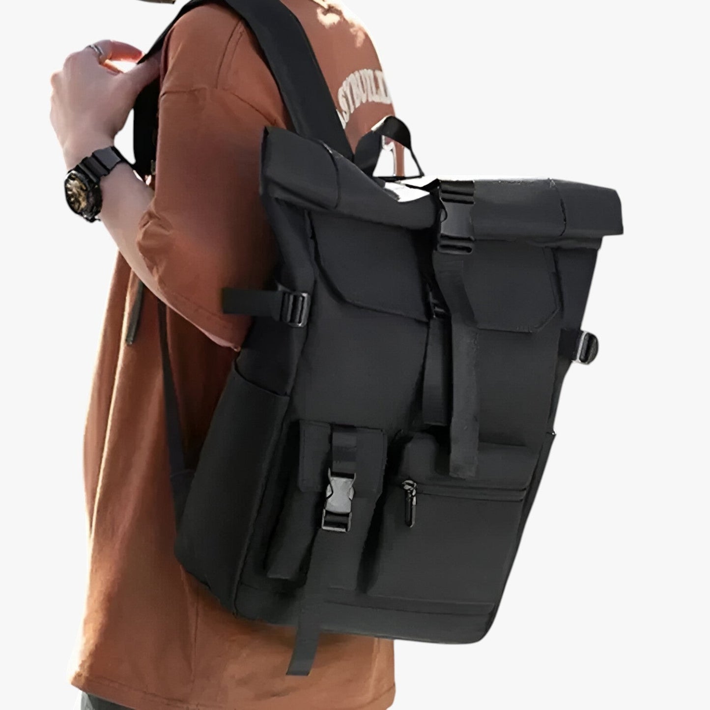 Adrian | Bequemer wasserdichter rollbarer Rucksack für aktive Outdoor-Abenteuer