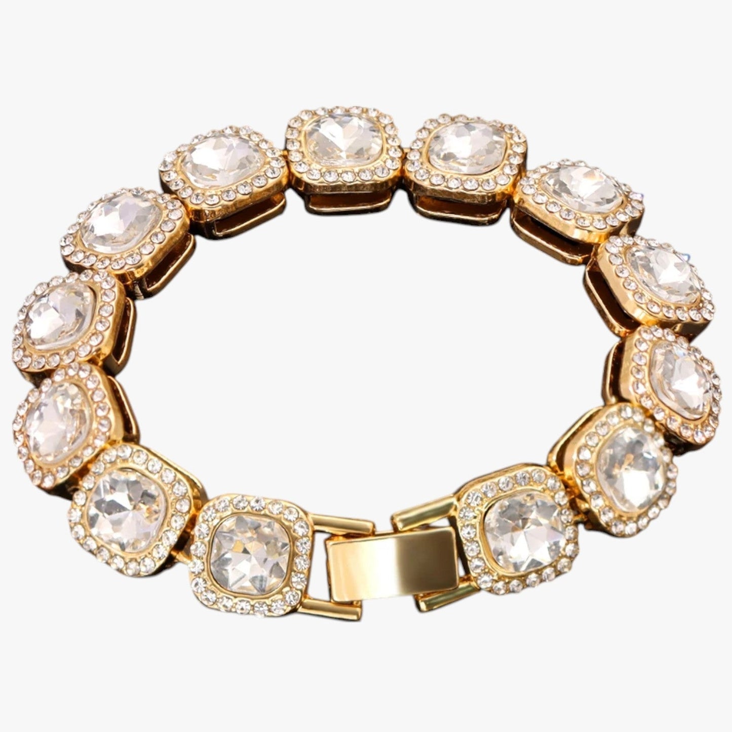 Emery | Tennisarmband mit Herz- und Kristallanhängern – Hip-Hop-Eleganz für jeden Anlass