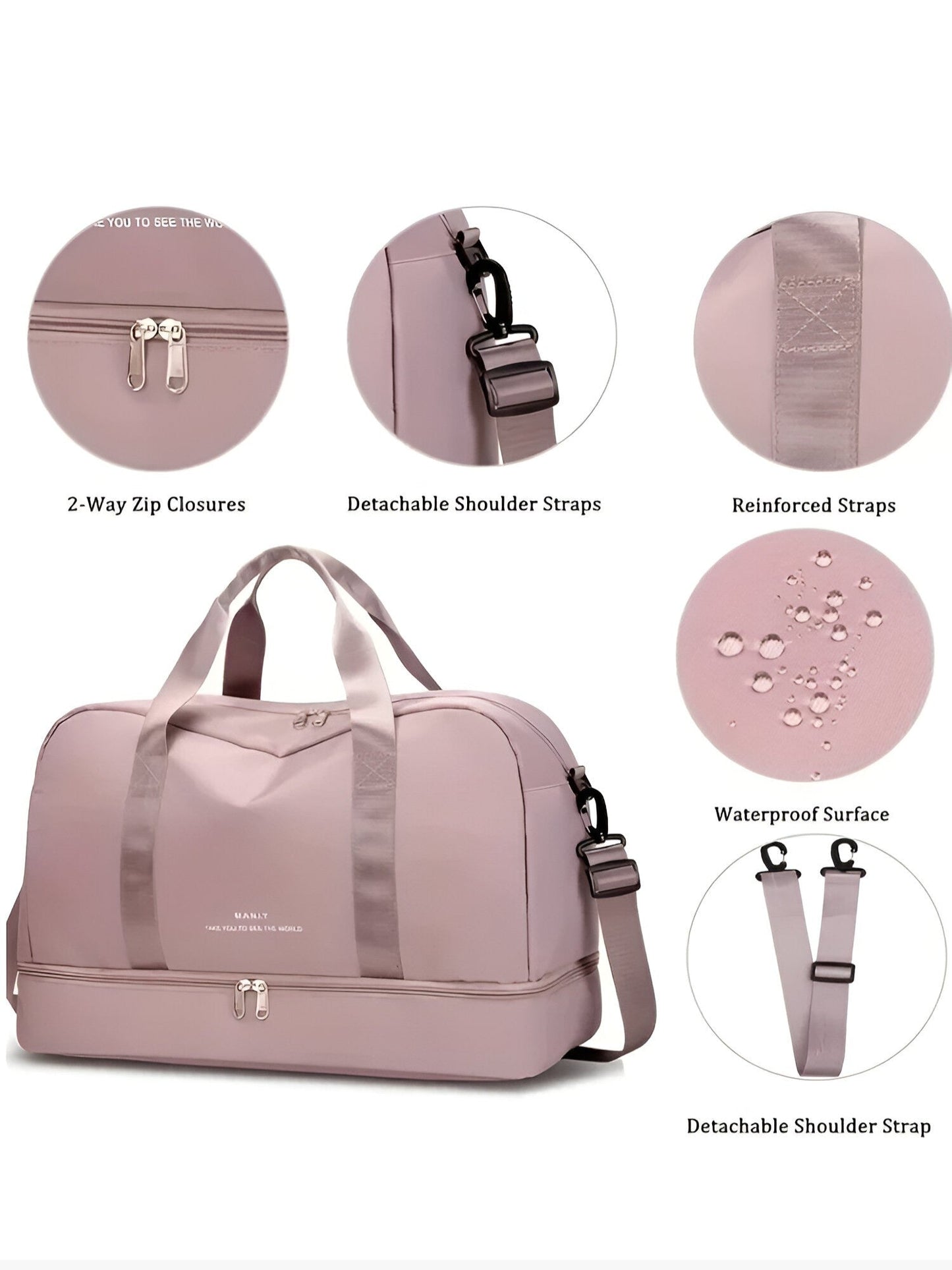 Erweiterbare Reisetasche für Sport und Wochenendausflüge