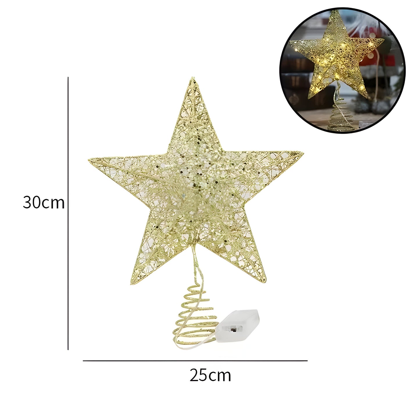 Sternenähnlich Elegant | Oben Stern Ornamente Weihnachtslicht - Beleuchten Sie Ihre Jahresendfeier
