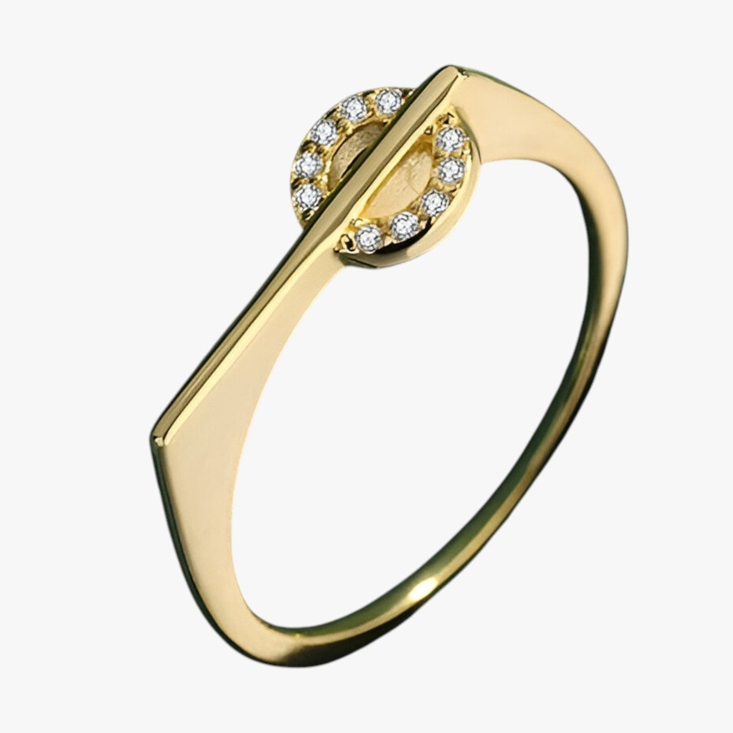 Giselle | Kreative Paarringe aus Silber und Gold mit Diamanten