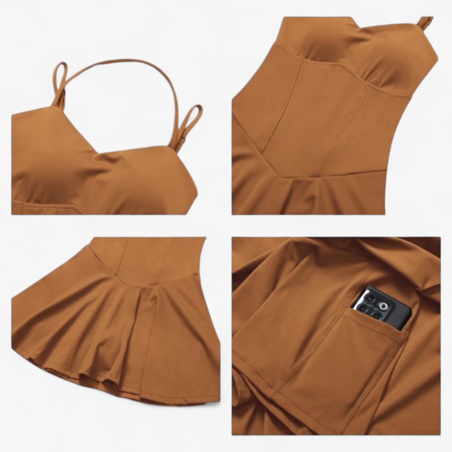 Charlotte | Sportkleid - Leicht, schnelltrocknend, mit versteckter Tasche