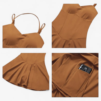 Charlotte | Sportkleid - Leicht, schnelltrocknend, mit versteckter Tasche