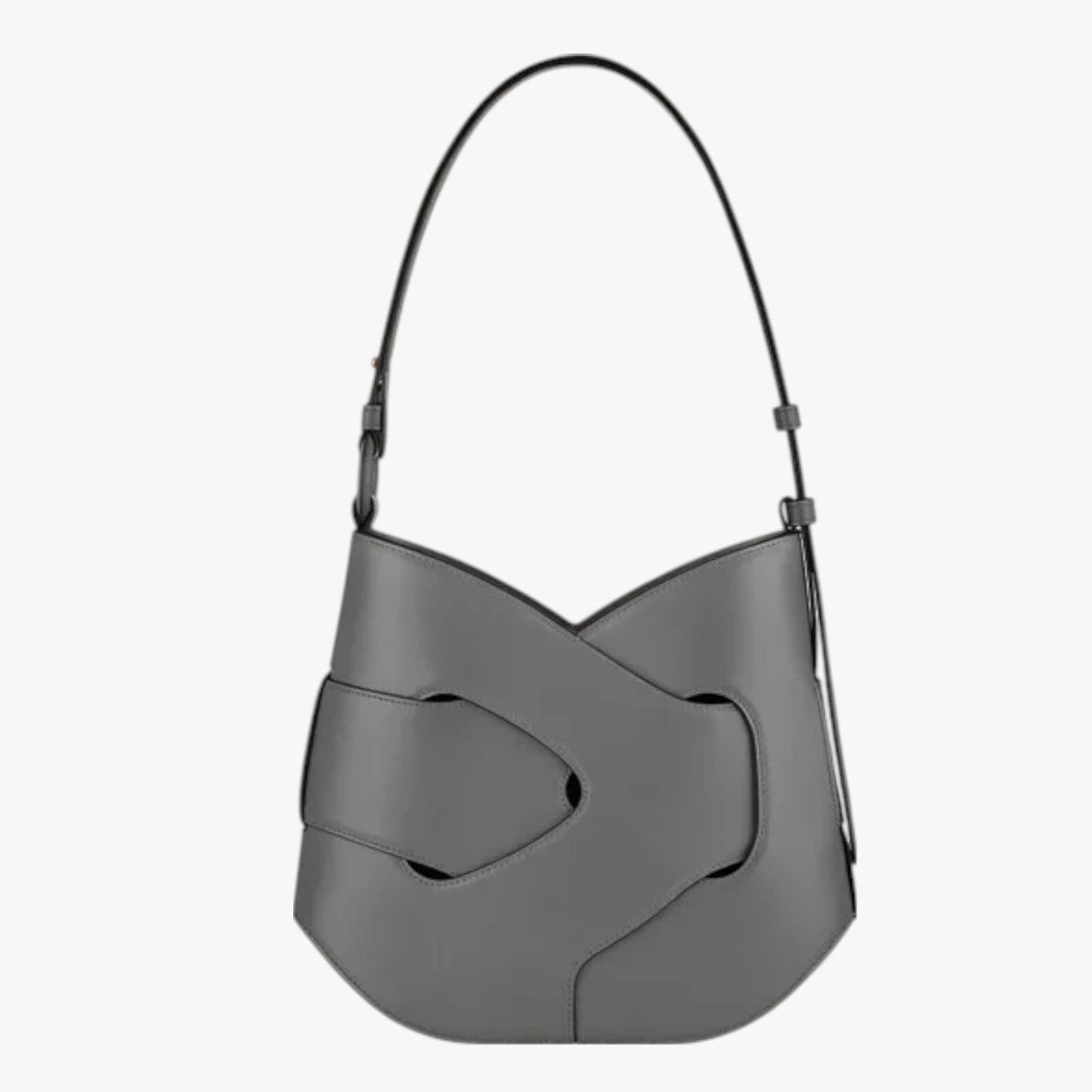 Skye | Leder-Schultertasche mit Flechtdetail