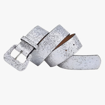 Zoe | Glänzender Gürtel mit Pailletten für Jeans und Mäntel
