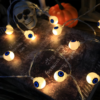 LED Lichterkette Gruseliges Auge - Gruselige Halloween Hausdekoration