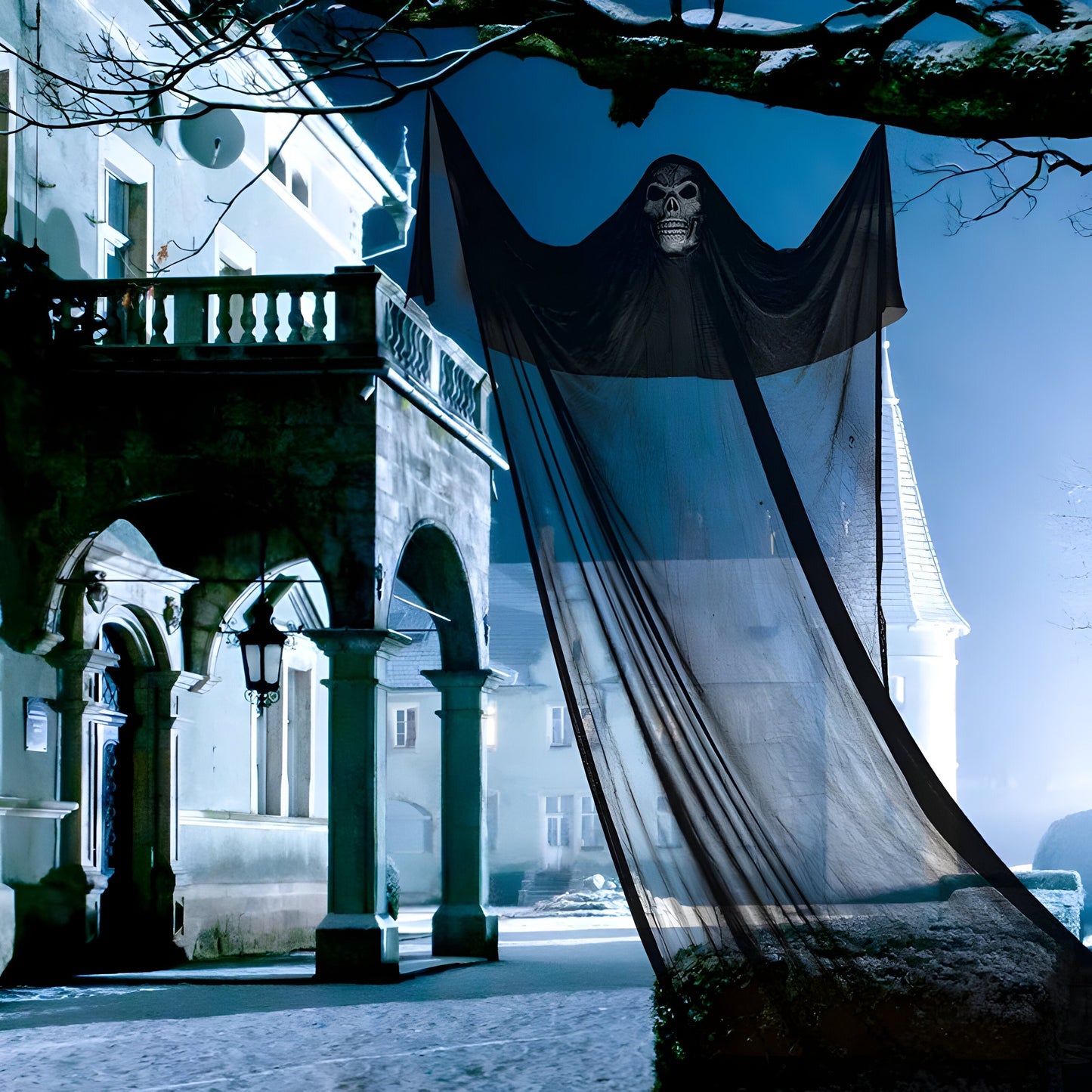 Hängender Totenkopf-Dekor - Perfekt für eine gruselige Halloween-Atmosphäre