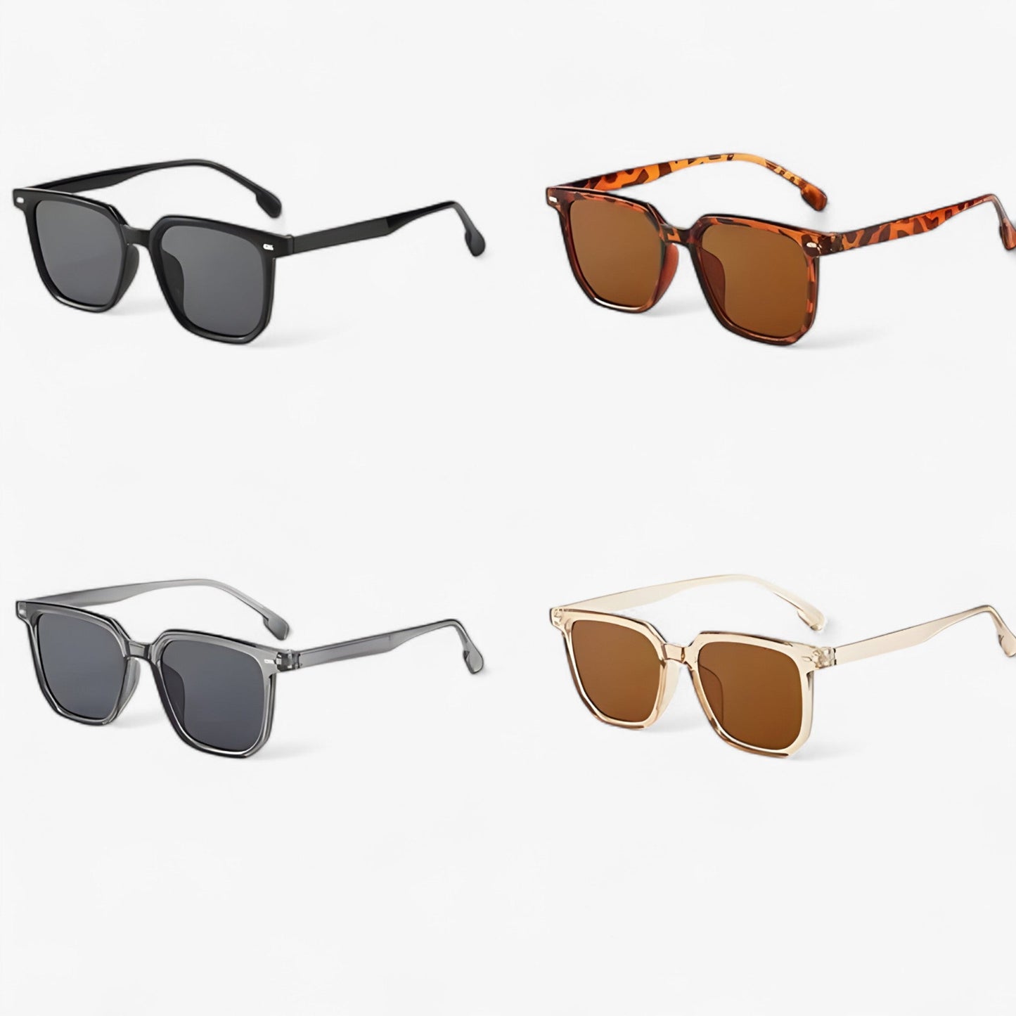 Felix | Unisex Retro-Stil Vintage Quadrat Sonnenbrille