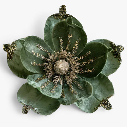 Blumen | Glänzende Kunstweihnachtsblumen - Fröhliche Ornamente für den Weihnachtsbaum und Neujahrsdekoration