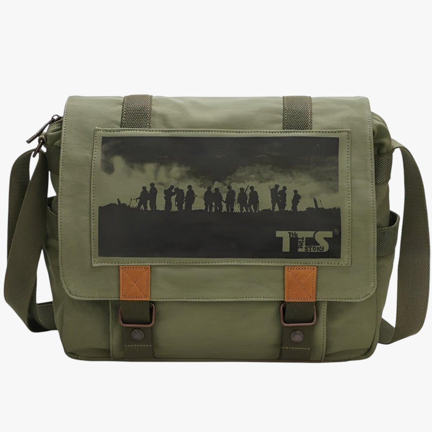 Ethan | Große Vintage-Leinenslingtasche